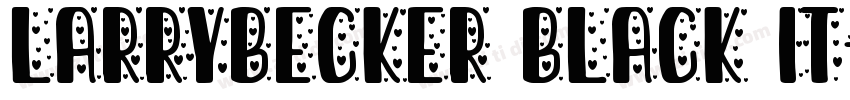 LarryBecker Black It字体转换